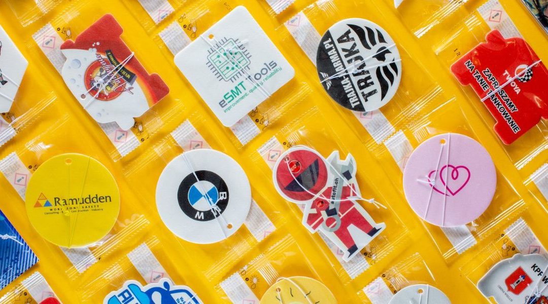 Examples of car air fresheners that can be sold for profit at the Point Of Sale (POS)